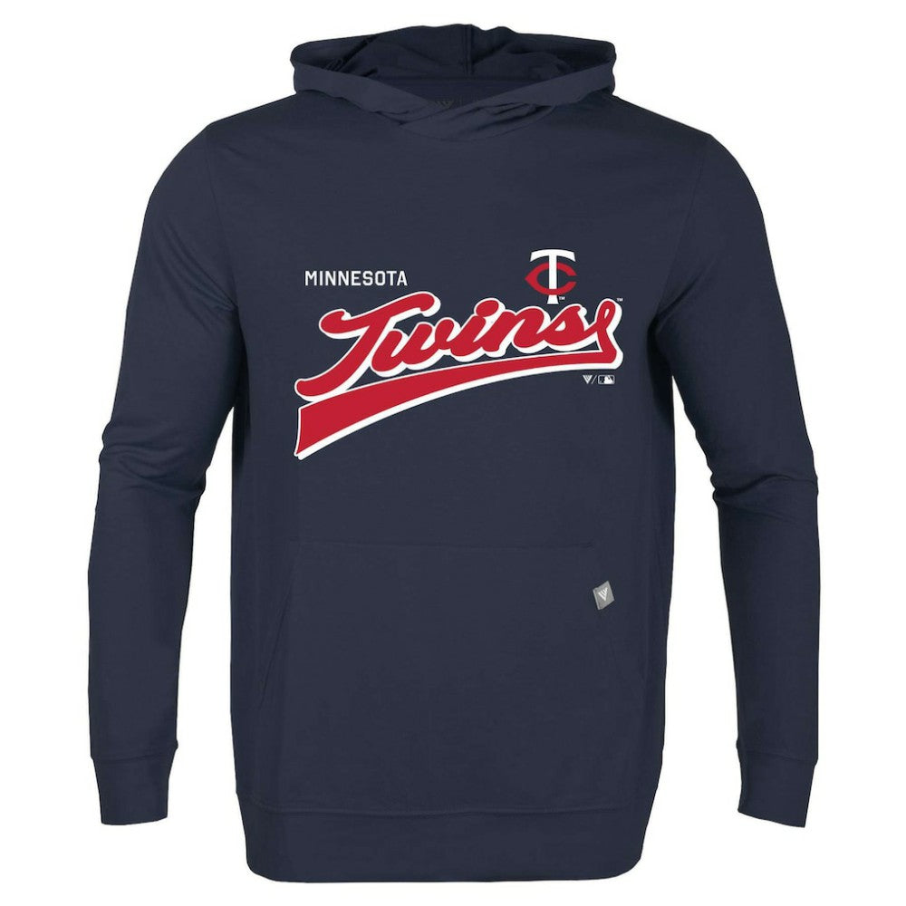 Navy Minnesota Twins Levelwear  Relay 2.0 Retro Pullover Hoodie