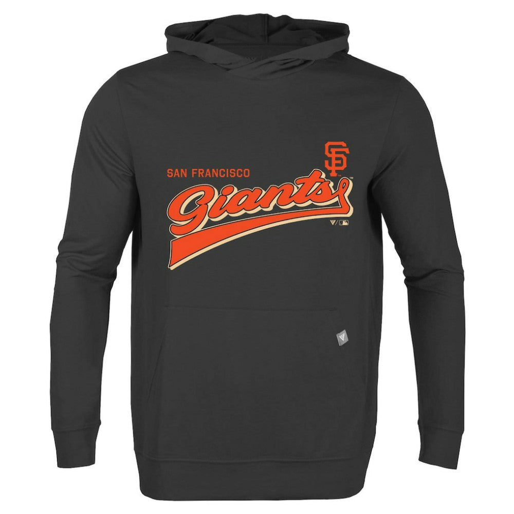 Black San Francisco Giants Levelwear  Relay 2.0 Retro Pullover Hoodie