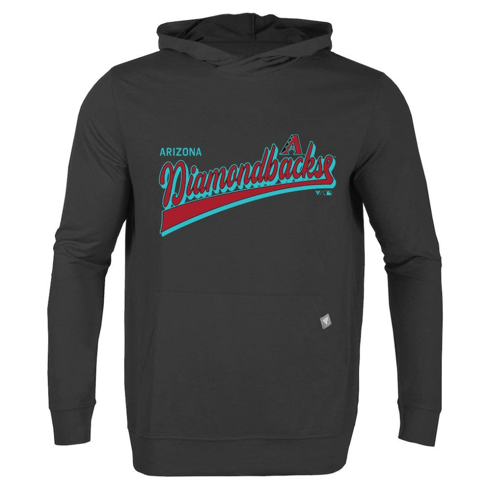 Black Arizona Diamondbacks Levelwear  Relay 2.0 Retro Pullover Hoodie