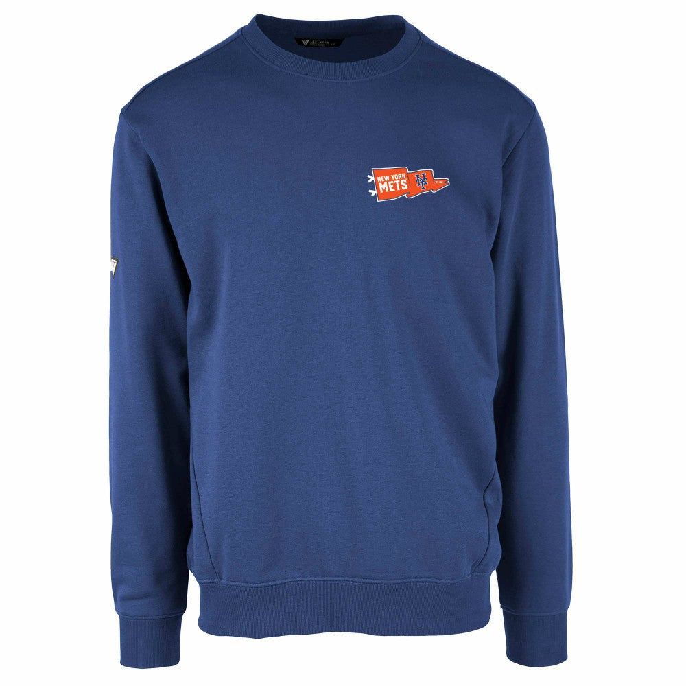 Royal New York Mets Levelwear  Zane Rafters Pullover Sweatshirt