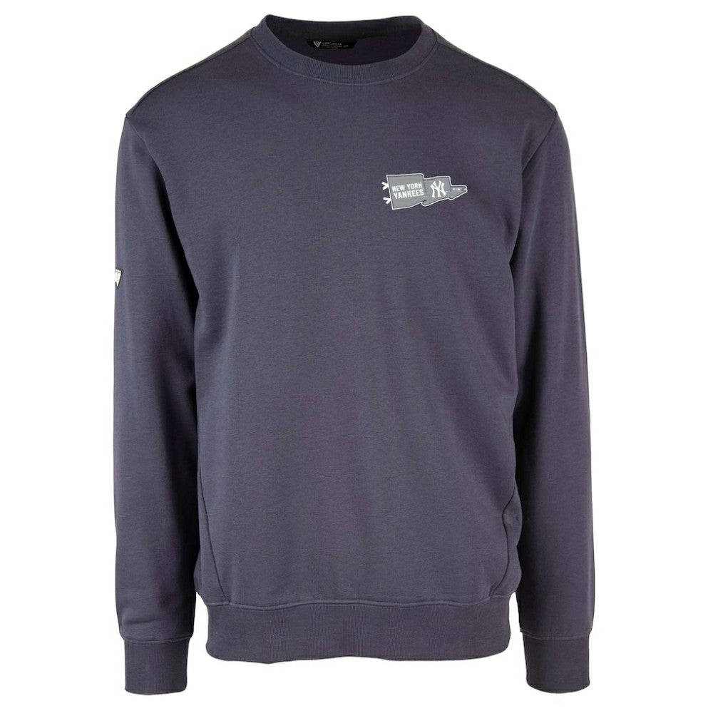 Navy New York Yankees Levelwear  Zane Rafters Pullover Sweatshirt