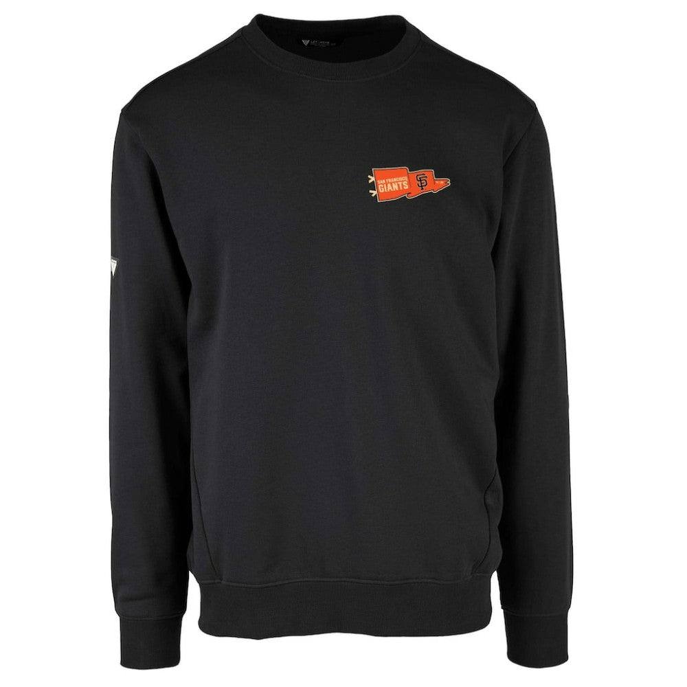 Black San Francisco Giants Levelwear  Zane Rafters Pullover Sweatshirt
