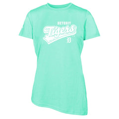 Mint Detroit Tigers Levelwear Women's  Birch Sweep T-Shirt