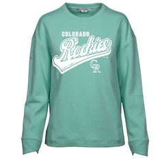 Mint Colorado Rockies Levelwear Women's  Fiona Sweep Pullover Sweatshirt