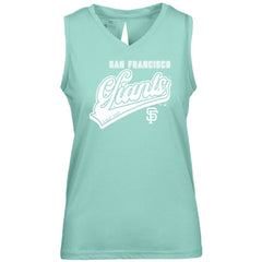 Mint San Francisco Giants Levelwear Women's  Paisley Sweep V-Neck Tank Top