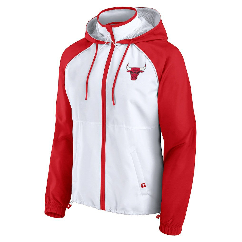 Fanatics Chicago Bulls Women's Anorak Raglan Full-Zip Hoodie Jacket