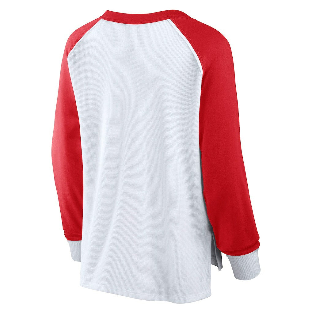 Fanatics Chicago Bulls Women's Open Lane Waffle Long Sleeve V-Neck T-Shirt sale