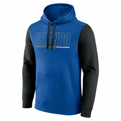 Orlando Magic Logo Athletic Outline Colorblock Pullover Hoodie