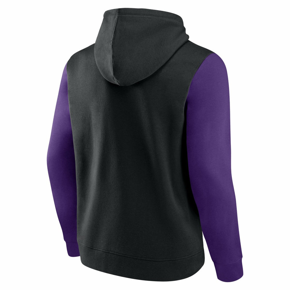 Sacramento Kings Logo Athletic Outline Colorblock Pullover Hoodie