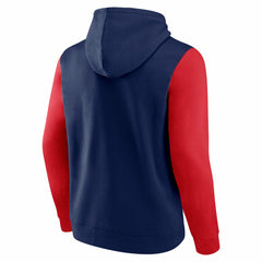 Washington Wizards Logo Athletic Outline Colorblock Pullover Hoodie