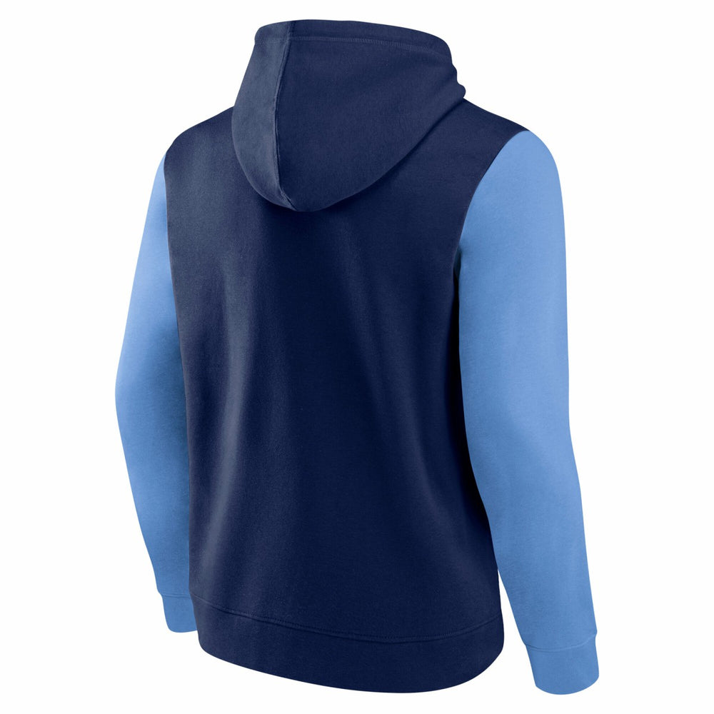 Memphis Grizzlies Logo Athletic Outline Colorblock Pullover Hoodie