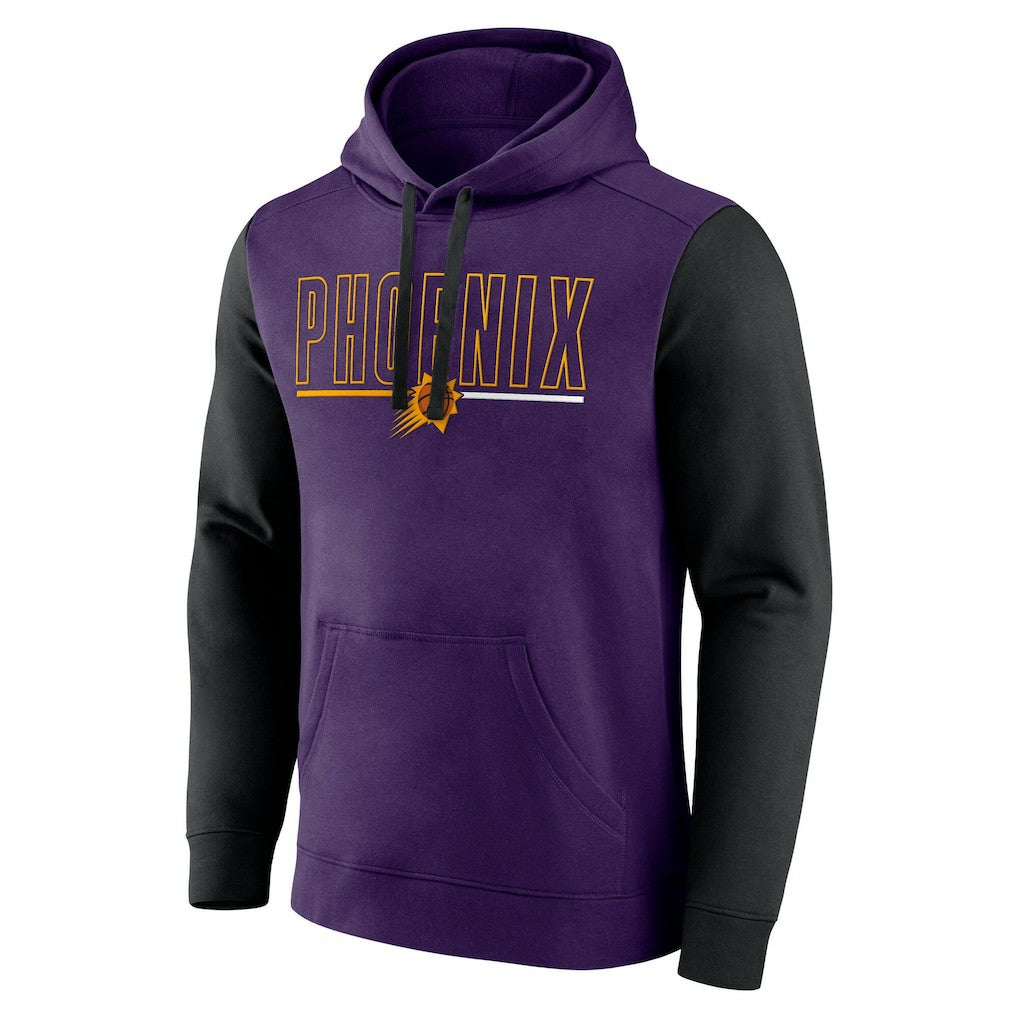 Phoenix Suns Logo Athletic Outline Colorblock Pullover Hoodie sale