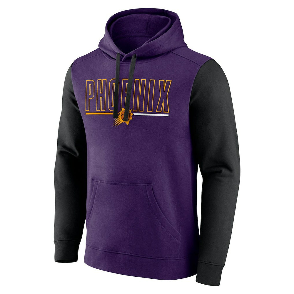 Phoenix Suns Logo Athletic Outline Colorblock Pullover Hoodie sale
