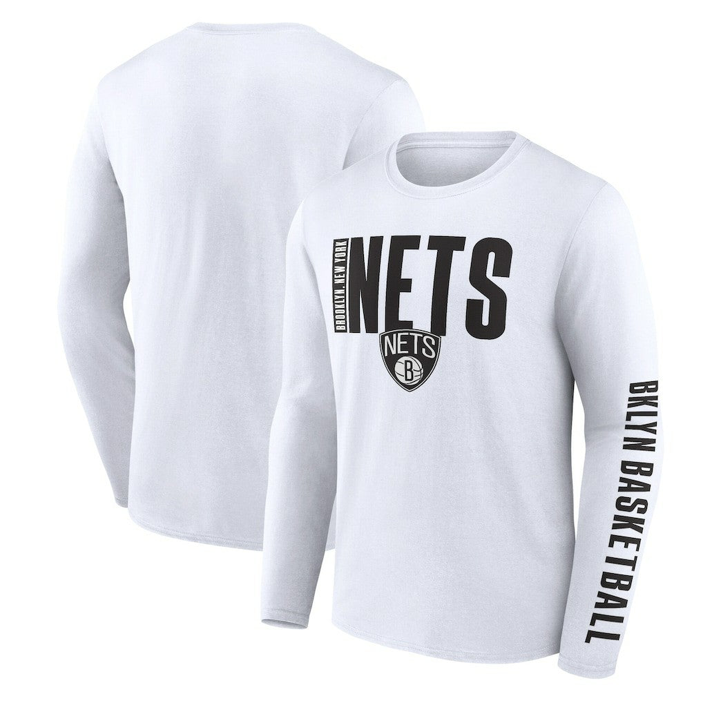 Brooklyn Nets Logo Athletic Vision Long Sleeve T-Shirt