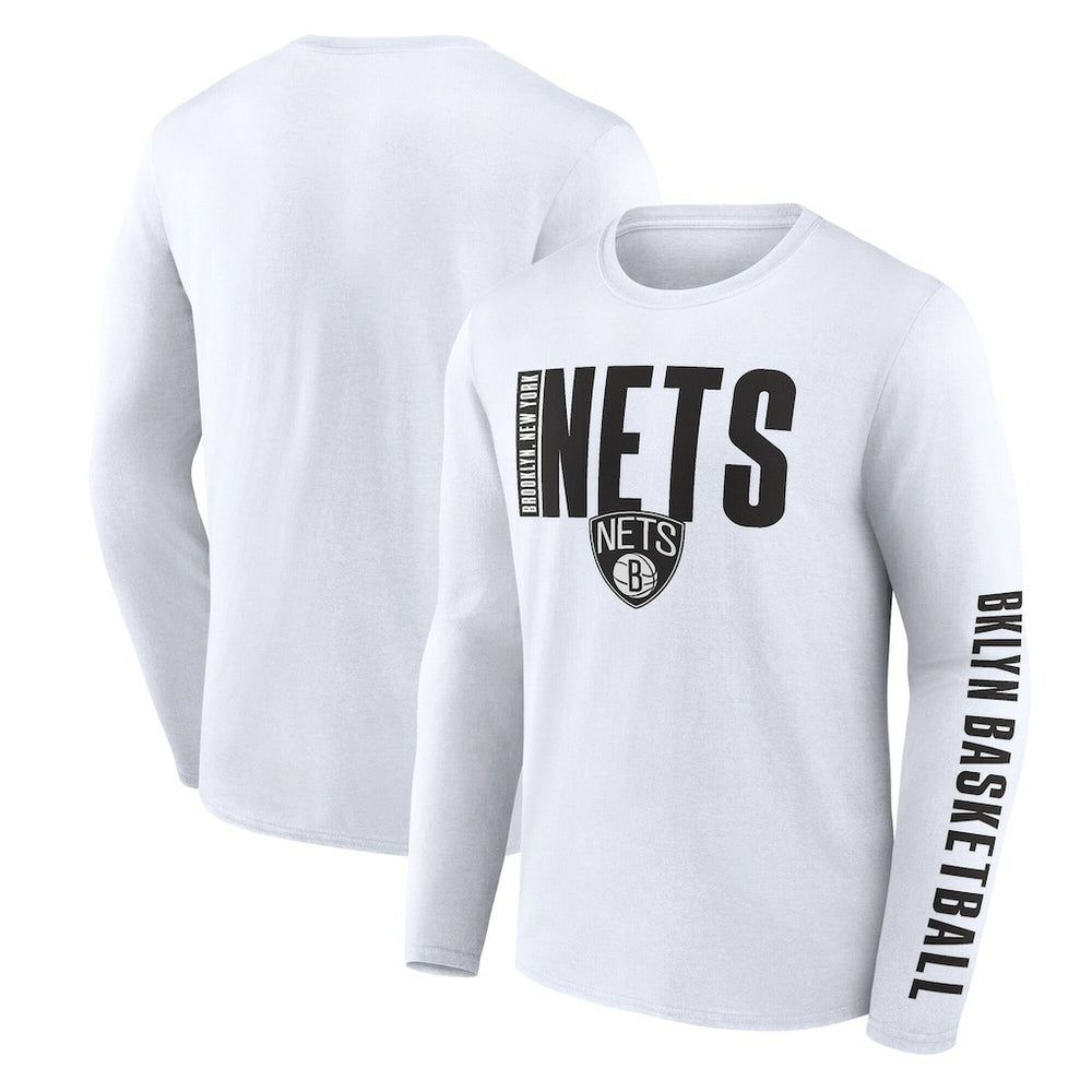 Brooklyn Nets Logo Athletic Vision Long Sleeve T-Shirt