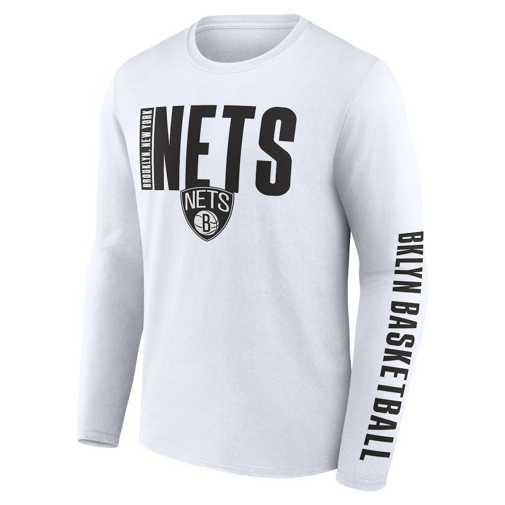 Brooklyn Nets Logo Athletic Vision Long Sleeve T-Shirt