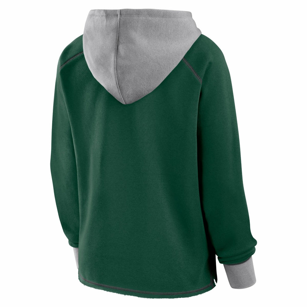 Milwaukee Bucks Logo Athletic Women's Boom Pullover Hoodie