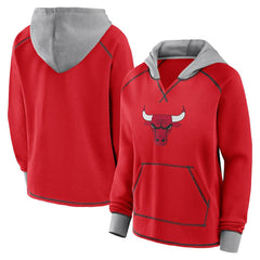 Chicago Bulls Logo Athletic Women's Boom Pullover Hoodie