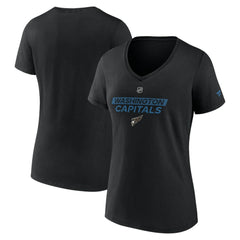 NHL Washington Capitals Fanatics Women's Authentic Pro Alt Logo V-Neck T-Shirt