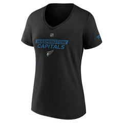 NHL Washington Capitals Fanatics Women's Authentic Pro Alt Logo V-Neck T-Shirt