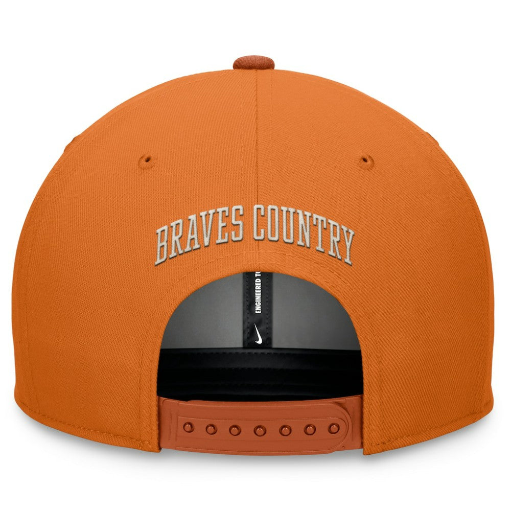 Orange Atlanta Braves Nike Pro Dunk Performance Snapback Hat