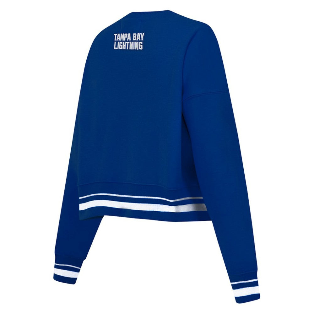 NHL Tampa Bay Lightning Pro Standard Women's Area Code Cropped Pullover Sweatshirt