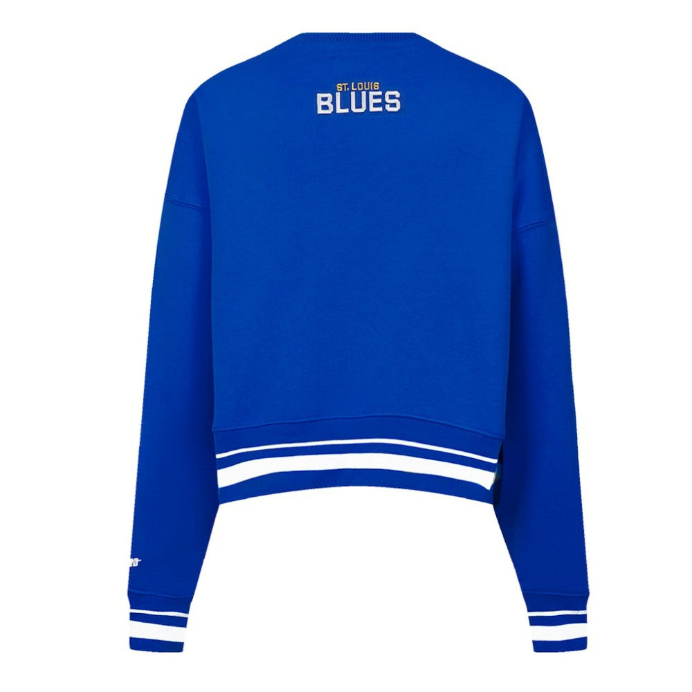 NHL St. Louis Blues Pro Standard Women's Area Code Cropped Pullover Sweatshirt