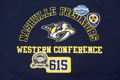 NHL Nashville Predators Pro Standard Women's Area Code Cropped Pullover Sweatshirt