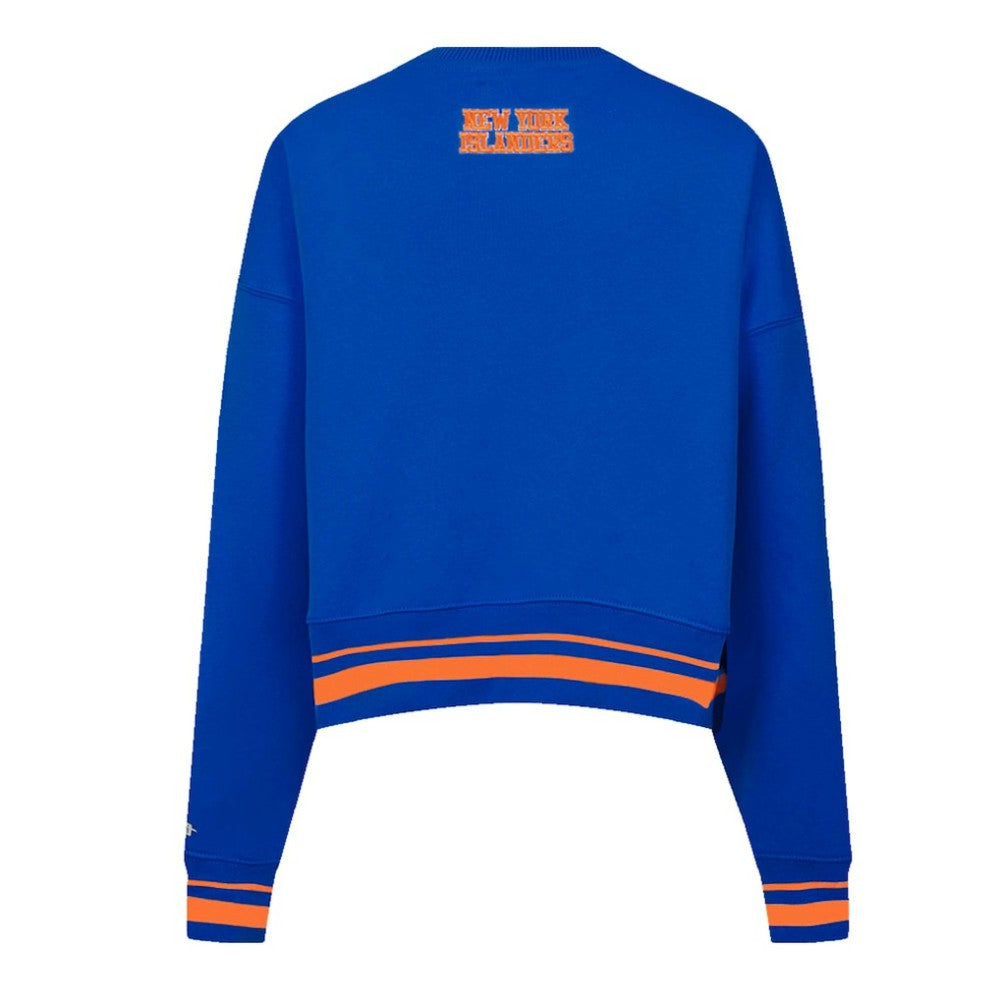 NHL New York Islanders Pro Standard Women's Area Code Cropped Pullover Sweatshirt