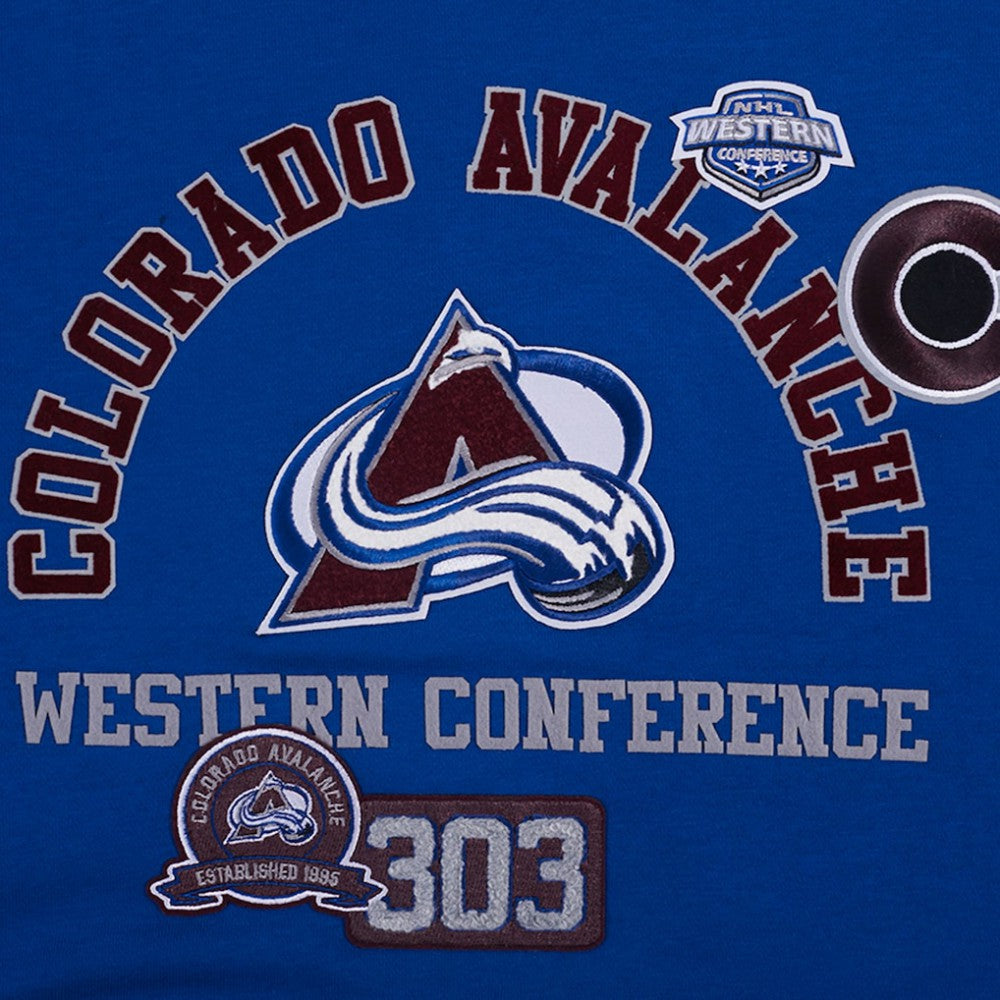 NHL Colorado Avalanche Pro Standard Women's Area Code Cropped Pullover Sweatshirt