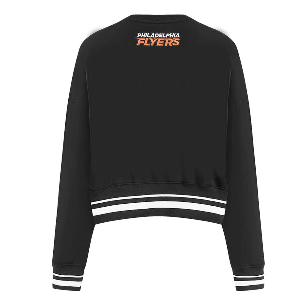 NHL Philadelphia Flyers Pro Standard Women's Area Code Cropped Pullover Sweatshirt