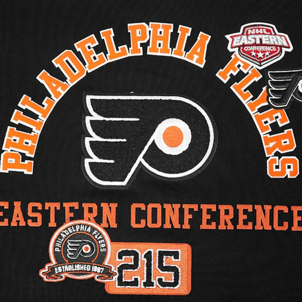 NHL Philadelphia Flyers Pro Standard Women's Area Code Cropped Pullover Sweatshirt