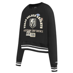 NHL Vegas Golden Knights Pro Standard Women's Area Code Cropped Pullover Sweatshirt