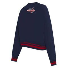 NHL Washington Capitals Pro Standard Women's Area Code Cropped Pullover Sweatshirt