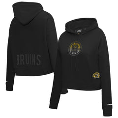 NHL Boston Bruins Pro Standard Women's Jewels Cropped Pullover Hoodie