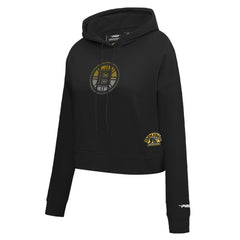 NHL Boston Bruins Pro Standard Women's Jewels Cropped Pullover Hoodie