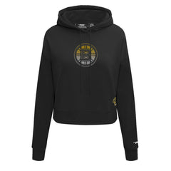NHL Boston Bruins Pro Standard Women's Jewels Cropped Pullover Hoodie