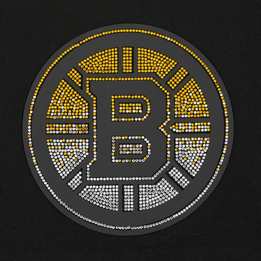 NHL Boston Bruins Pro Standard Women's Jewels Cropped Pullover Hoodie
