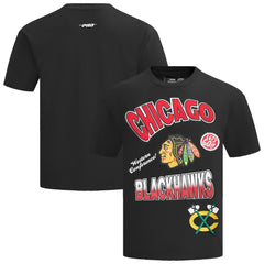 NHL Chicago Blackhawks Pro Standard Turn It Up Dropped Shoulder T-Shirt