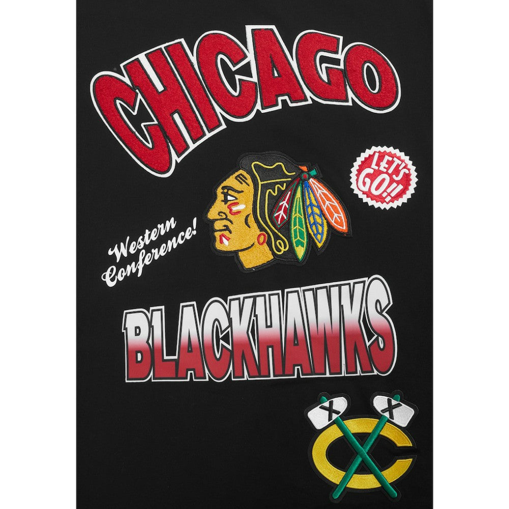 NHL Chicago Blackhawks Pro Standard Turn It Up Dropped Shoulder T-Shirt