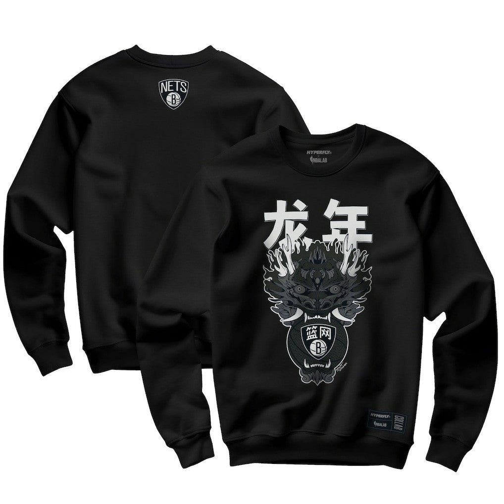 Brooklyn Nets Hyperfly Unisex Year of the Dragon Lunar New Year Collection Pullover Sweatshirt