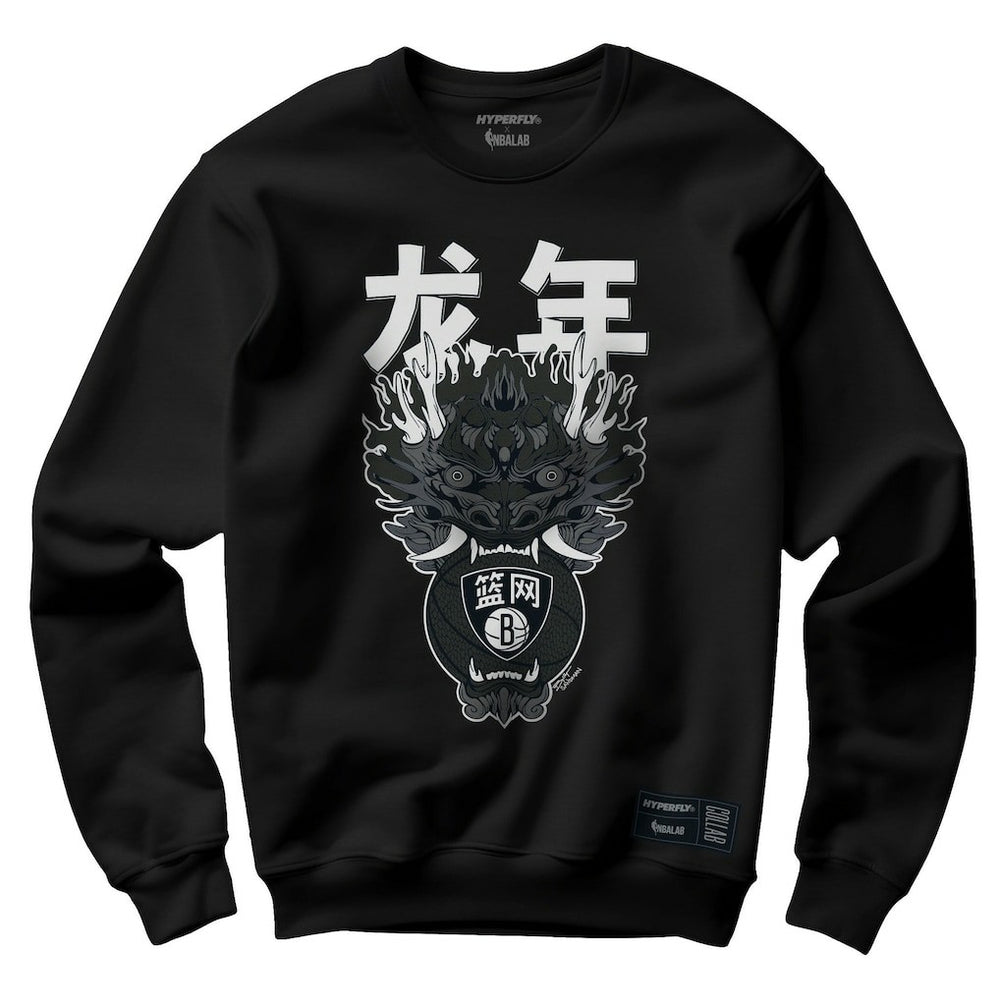 Brooklyn Nets Hyperfly Unisex Year of the Dragon Lunar New Year Collection Pullover Sweatshirt