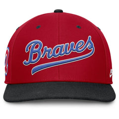 Red/Navy Atlanta Braves Nike Cooperstown Collection Pro Performance Snapback Hat