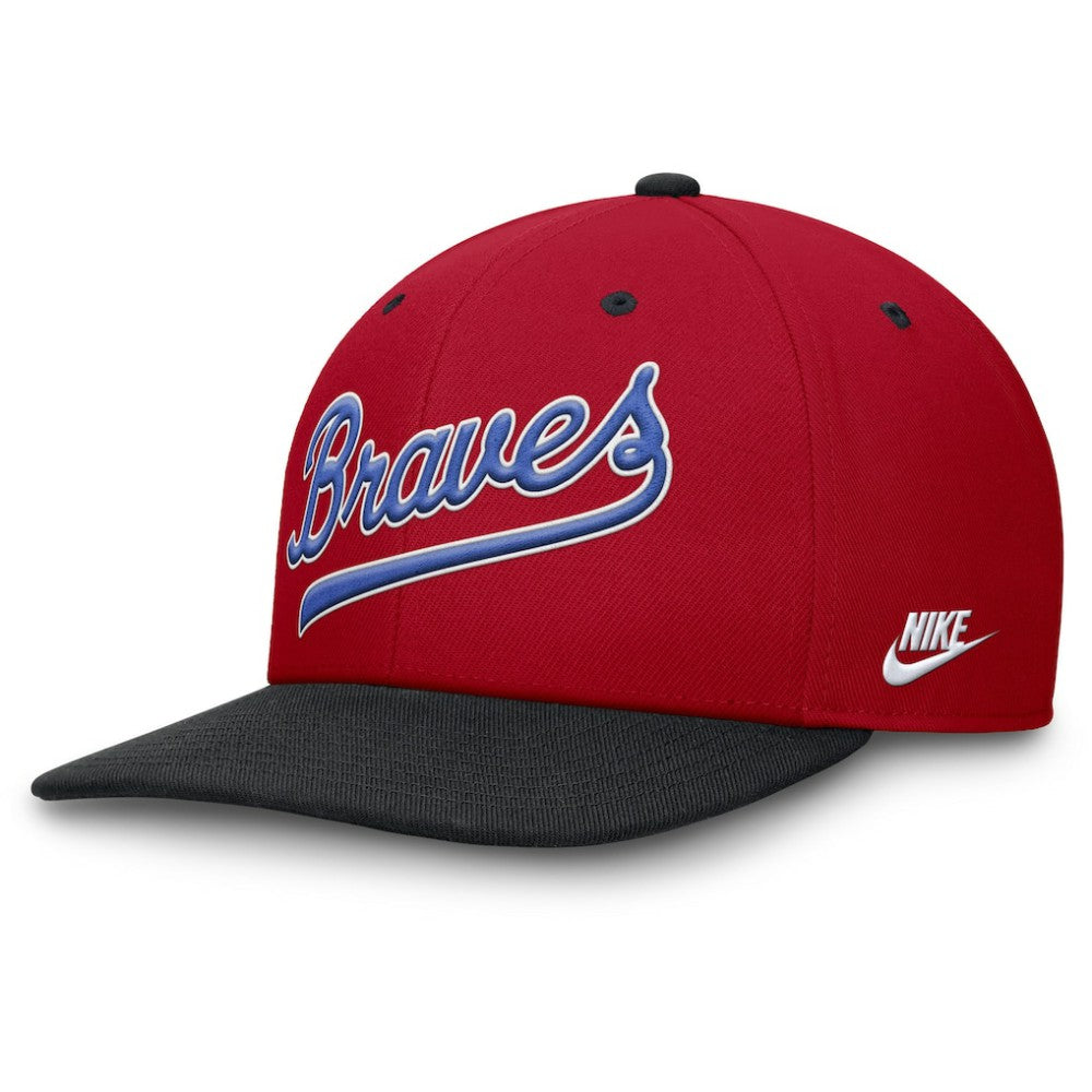 Red/Navy Atlanta Braves Nike Cooperstown Collection Pro Performance Snapback Hat