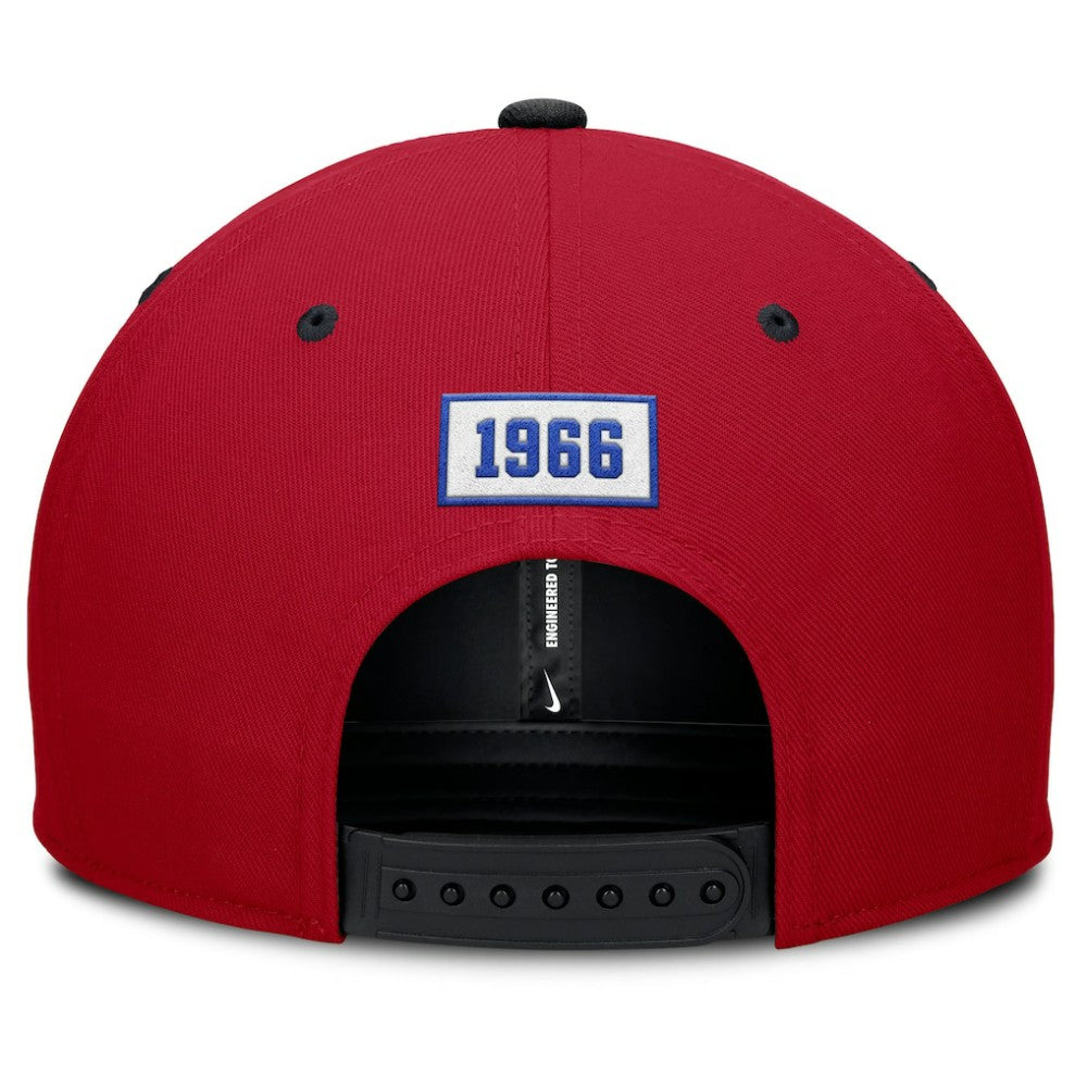 Red/Navy Atlanta Braves Nike Cooperstown Collection Pro Performance Snapback Hat