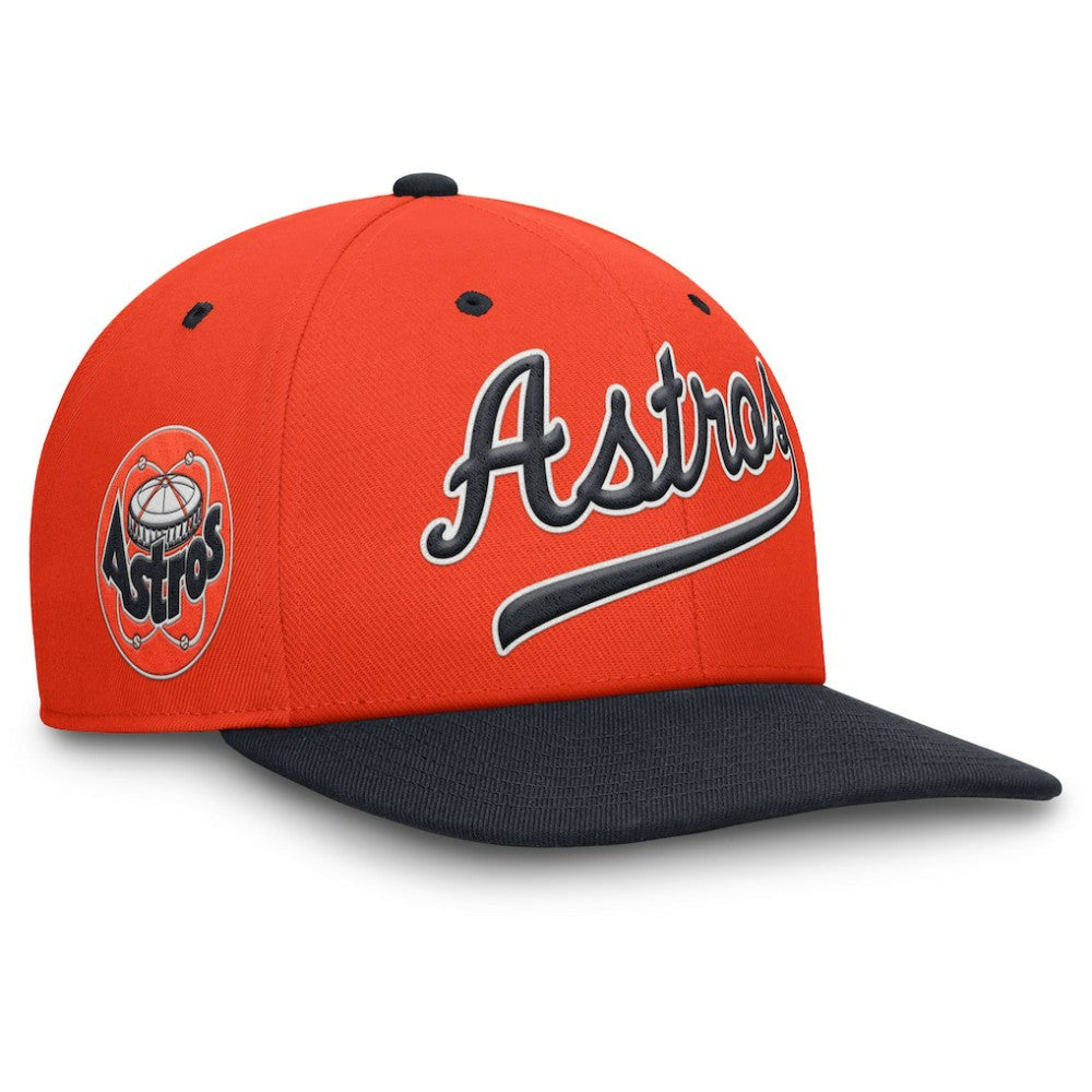 Orange/Navy Houston Astros Nike Cooperstown Collection Pro Performance Snapback Hat