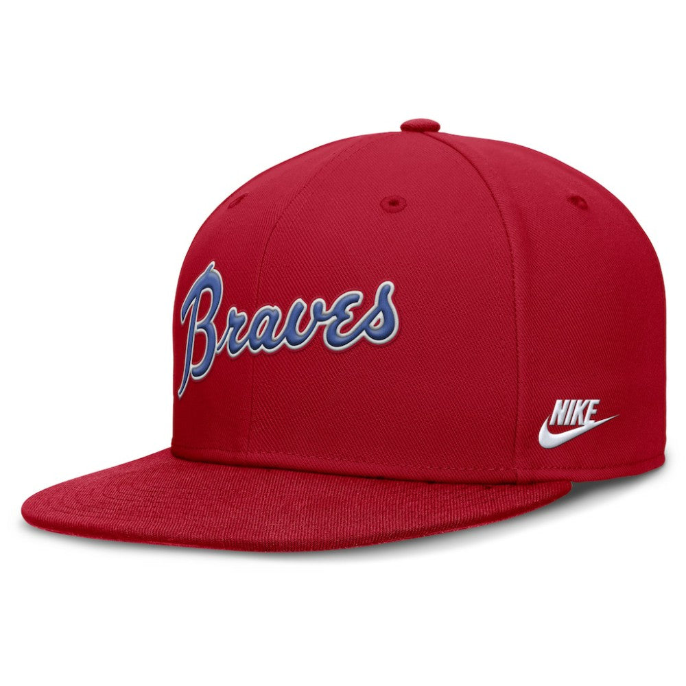 Red Atlanta Braves Nike Cooperstown True Performance Fitted Hat