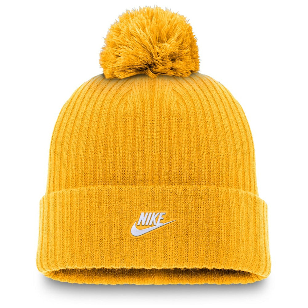Gold Pittsburgh Pirates Nike Cooperstown Collection Patch Cuffed Knit Hat with Pom