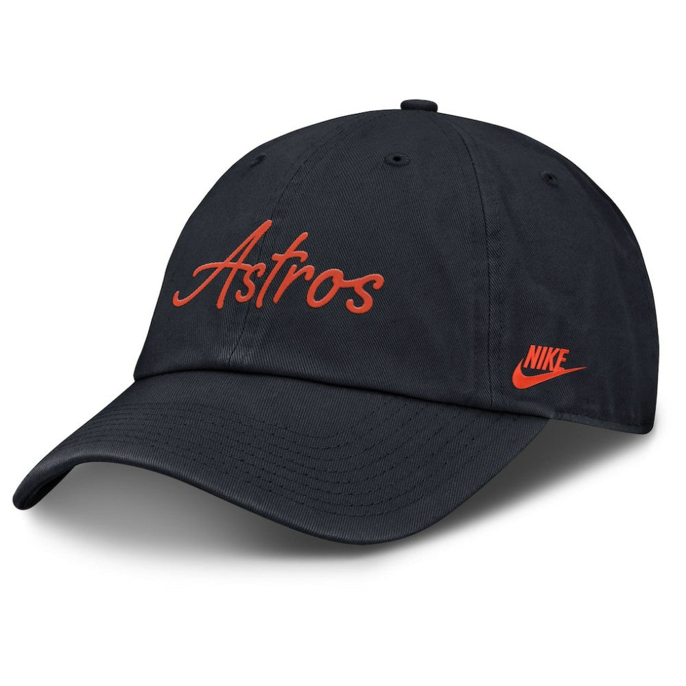 Navy Houston Astros Nike Women's Cooperstown Club Script Adjustable Hat
