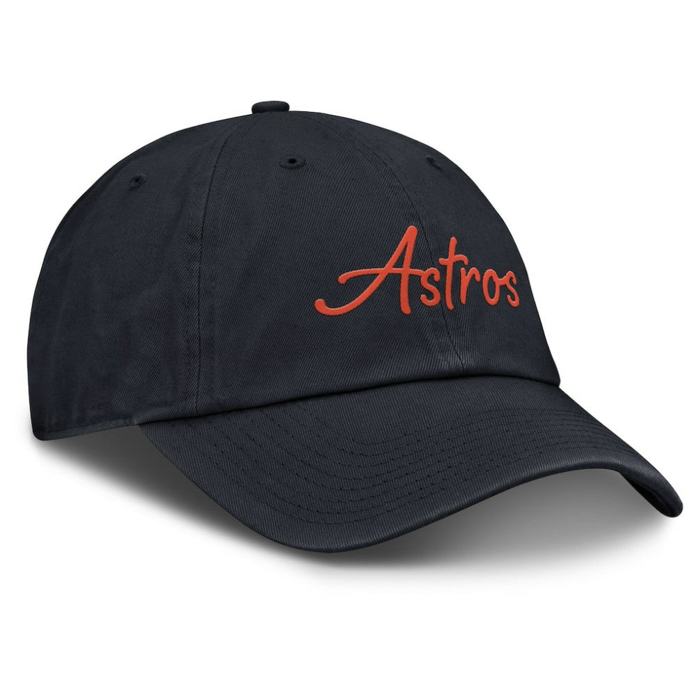 Navy Houston Astros Nike Women's Cooperstown Club Script Adjustable Hat